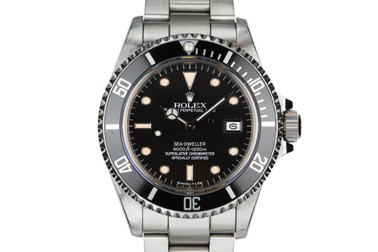 1984 Rolex Sea-Dweller 16660 with Service Case