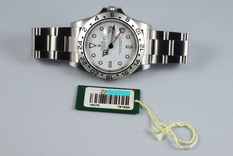 2006 Rolex Explorer II 16570 White Dial