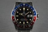 1968 Rolex GMT 1675  with 7206 bracelet with 80 end pieces