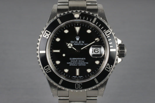 2001 Rolex Submariner 16610