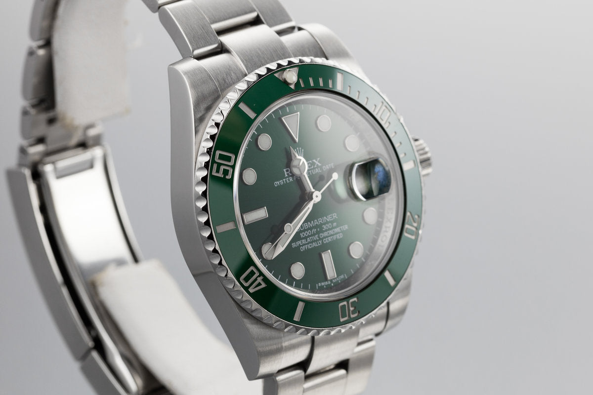 HQ Milton - 2010 Rolex Submariner 116610V Hulk with Box and Papers,  Inventory #A464, For Sale