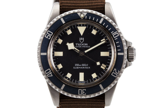 1981 Tudor Submariner 94010 Black Snowflake Dial