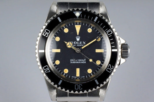 1967 Rolex Submariner 5513 Meters First Dial with RSC Papers