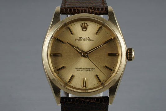 1963 Rolex 14K Oyster Perpetual 1002