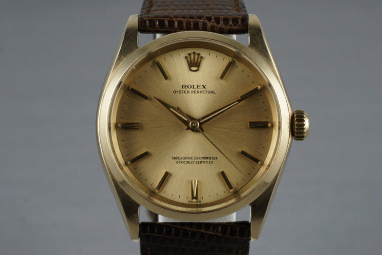 1963 Rolex 14K Oyster Perpetual 1002