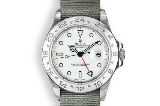 1993 Rolex Explorer II 16570 White Dial