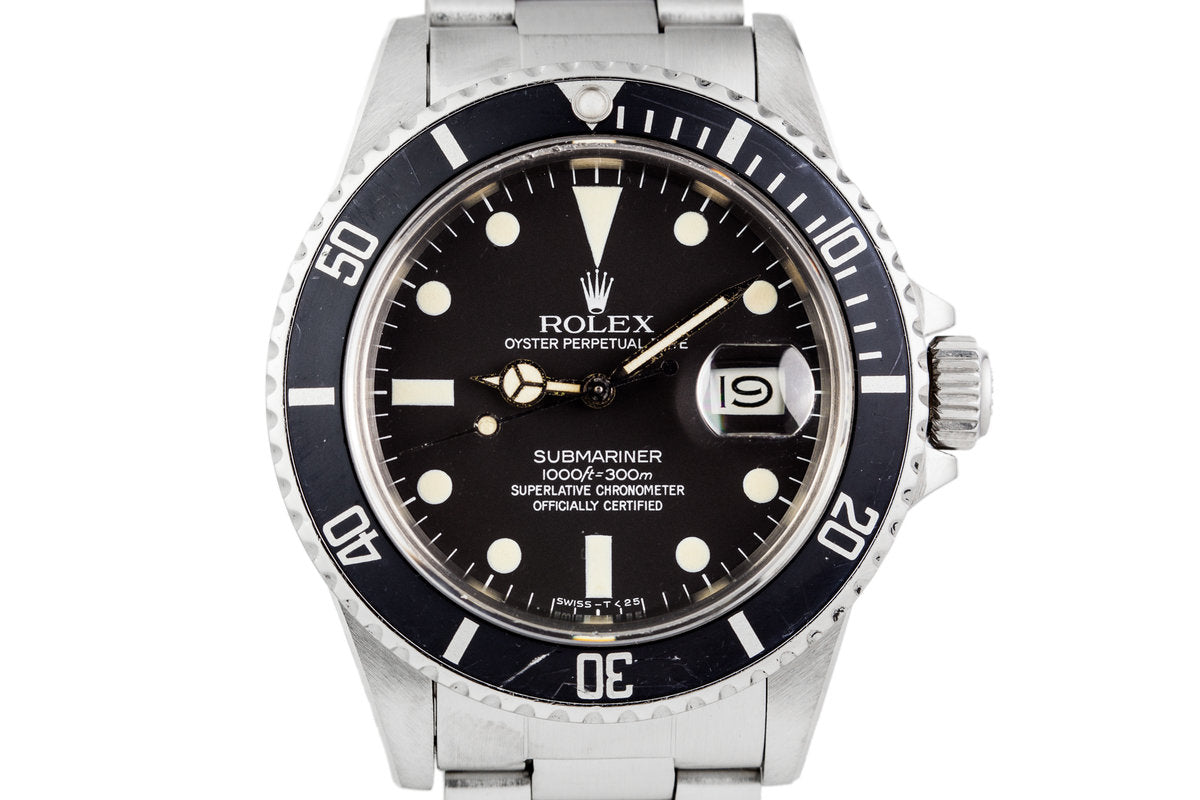 HQ Milton 1982 Rolex Submariner 16800 Matte Dial Inventory