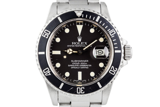 1982 Rolex Submariner 16800 Matte Dial