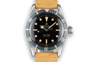 HQ Milton - 1958 Rolex Submariner 5510 Big Crown with Rare "SWISS" Gilt Triti, Inventory #A1894, For Sale