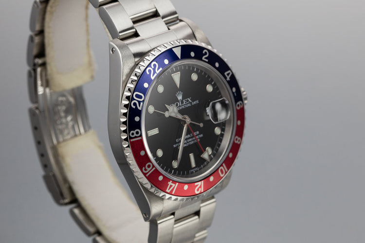 1999 Rolex GMT-Master 16700 "Pepsi" with SWISS Only Dial