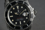 1969 Rolex Red Submariner 1680 Meters First Mark 1 Long F Dial