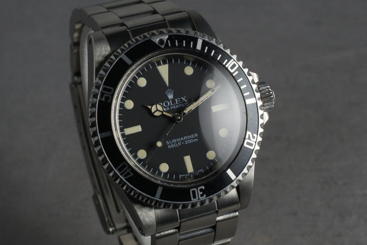 1982 Rolex Submariner 5513 with Maxi Mark V Dial with Box and Papers