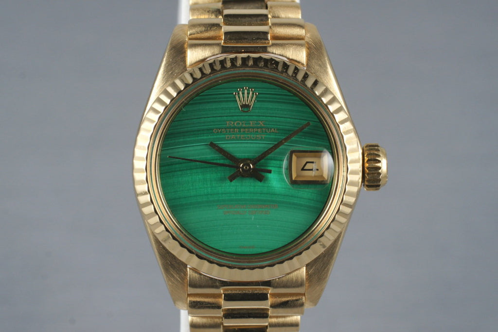 1980 Rolex Ladies Datejust 6917 with Malachite Dial