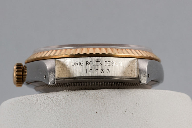 1991 Rolex Two-Tone DateJust 16233 White Roman Dial