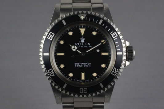 1991 Rolex Submariner 5513 very late E serial