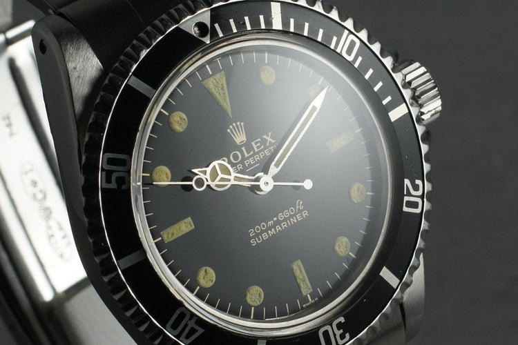 1963 Rolex Submariner 5513 Early PCG SWISS Underline Dial