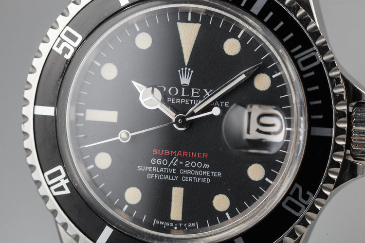 1970 Rolex Red Submariner 1680 with MKIV Dial