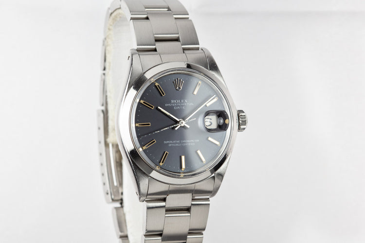 1971 Rolex Date 1500 Grey Dial