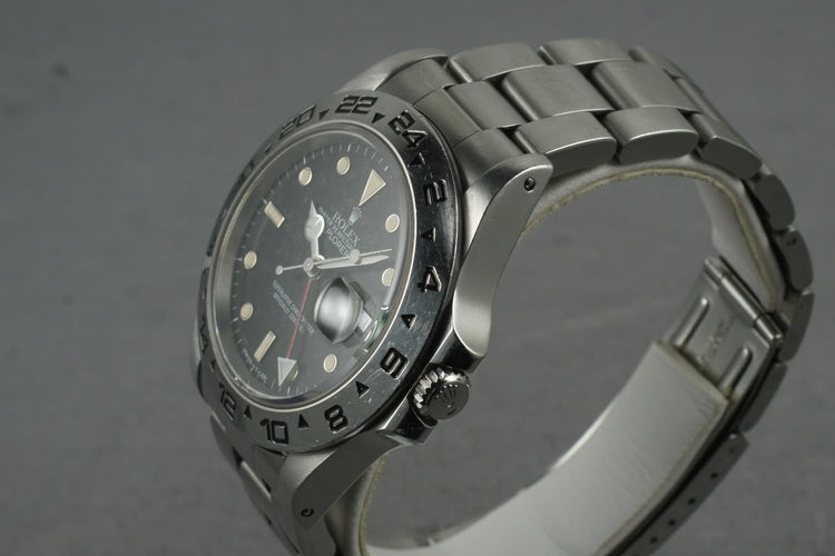 1987 Rolex Explorer II 16550 Black Dial With Papers
