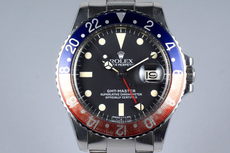 1970 Rolex GMT 1675 with RSC Papers