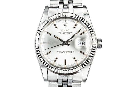 1973 Rolex DateJust 1601 Silver Sigma Dial