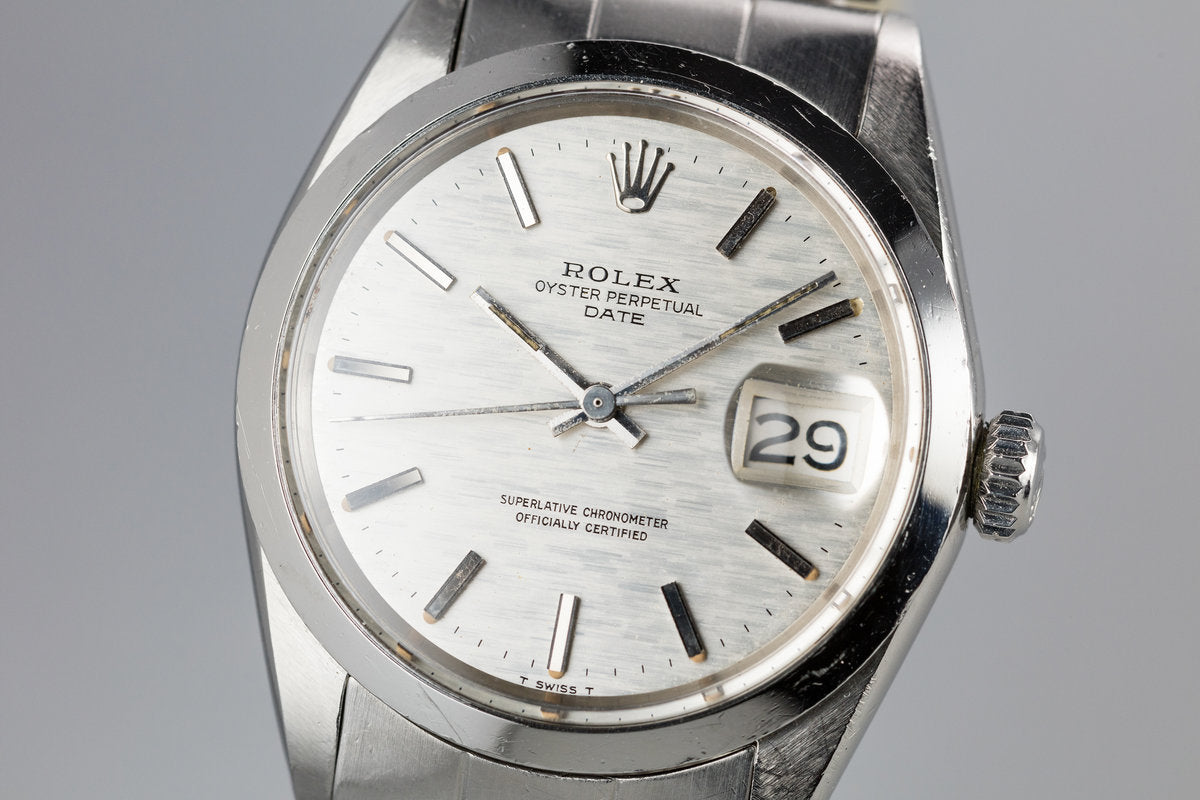 HQ Milton - 1970 Rolex Date 1500 Silver Mosaic Dial, Inventory