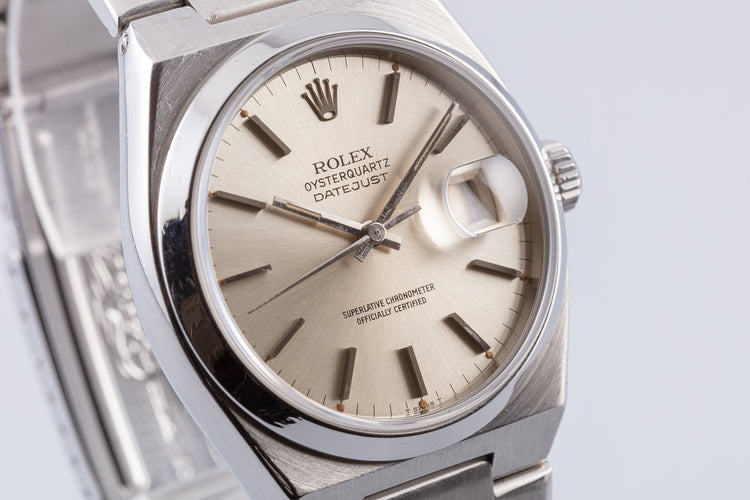 1979 Rolex OysterQuartz DateJust 17000 Silver Dial