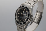 1967 Rolex Submariner 5513 Meters first Dial with Box and Booklets
