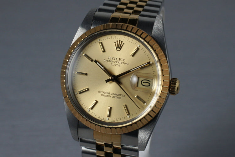1988 Rolex Two Tone Date 15053 with Box