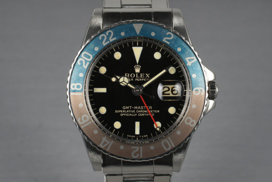 1964 Rolex GMT 1675 Glossy Gilt Dial
