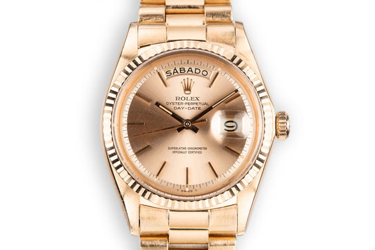 1967 Rolex 18K Rose Gold Day-Date 1803