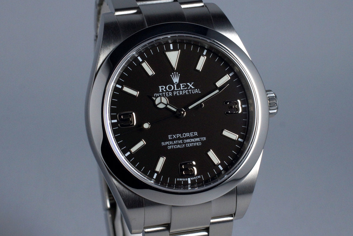 2015 Rolex Explorer 214270 with Box and Papers