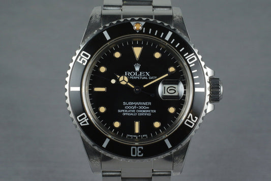 1985 Rolex Submariner 16800