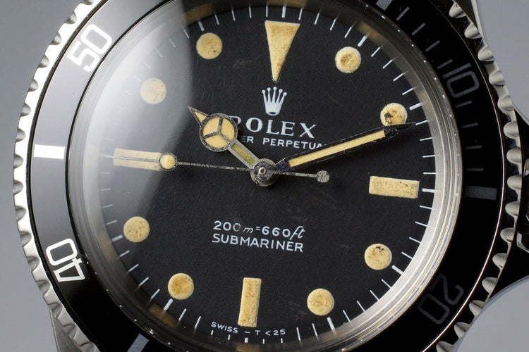 1967 Rolex Submariner 5513 Meters First Dial with RSC Papers