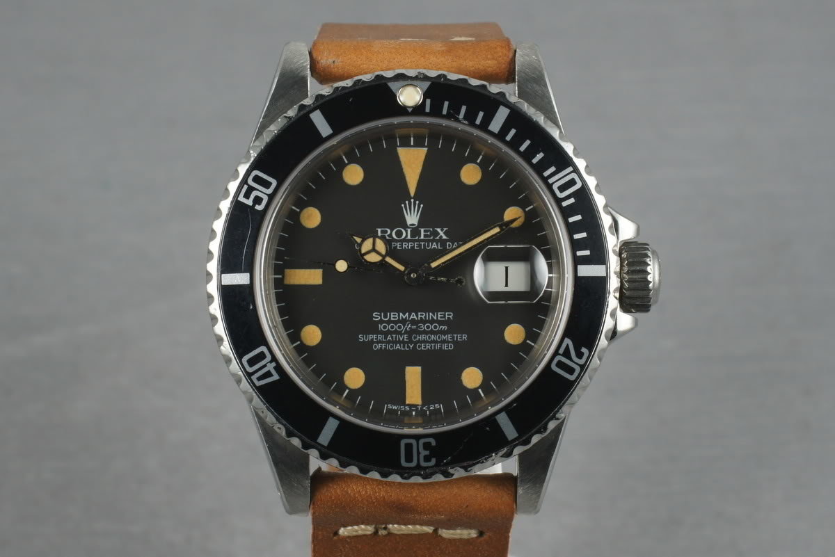 HQ Milton - Rolex Submariner 16800 with orange lume, Inventory