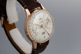 Angelus Rose Gold Plated Chronodate with Silver Dial