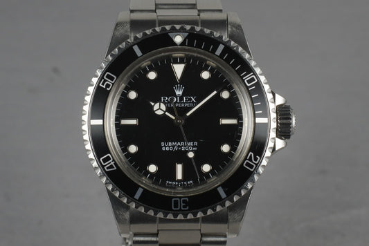 1987 Rolex Submariner 5513 with Box and Papers