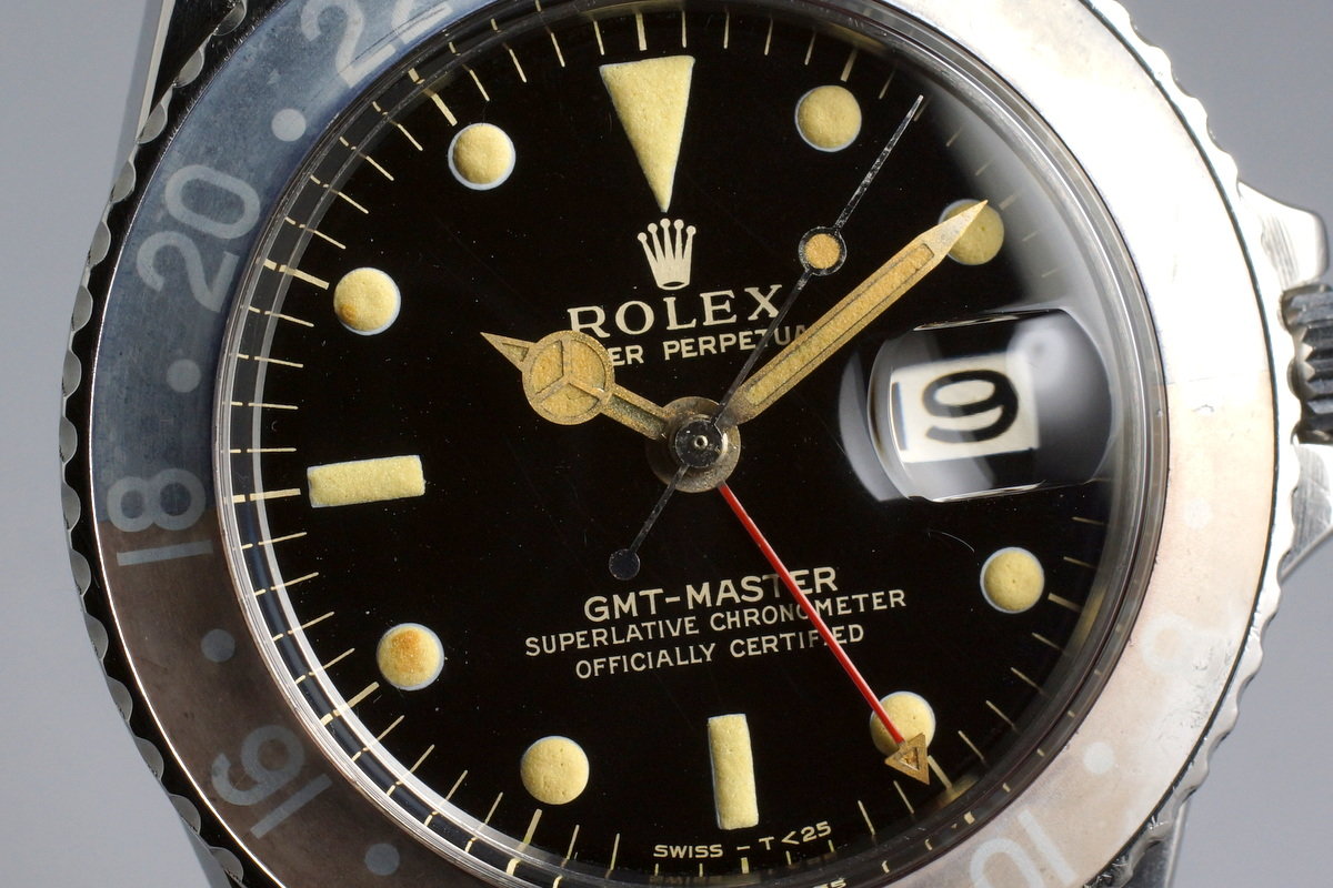 HQ Milton - 1964 Rolex GMT 1675 Glossy Gilt Dial with 'Ghost