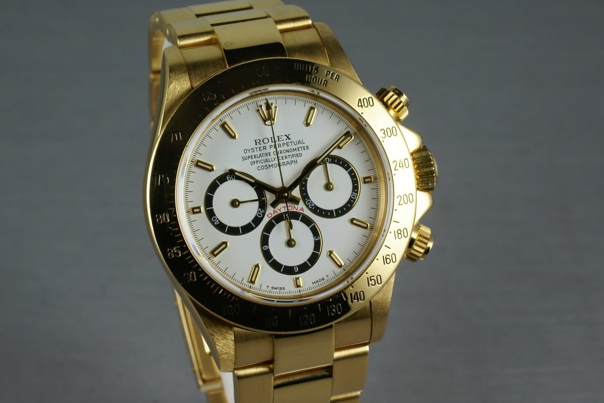 HQ Milton - Rolex 18K Zenith Daytona Ref: 16528 “white dial