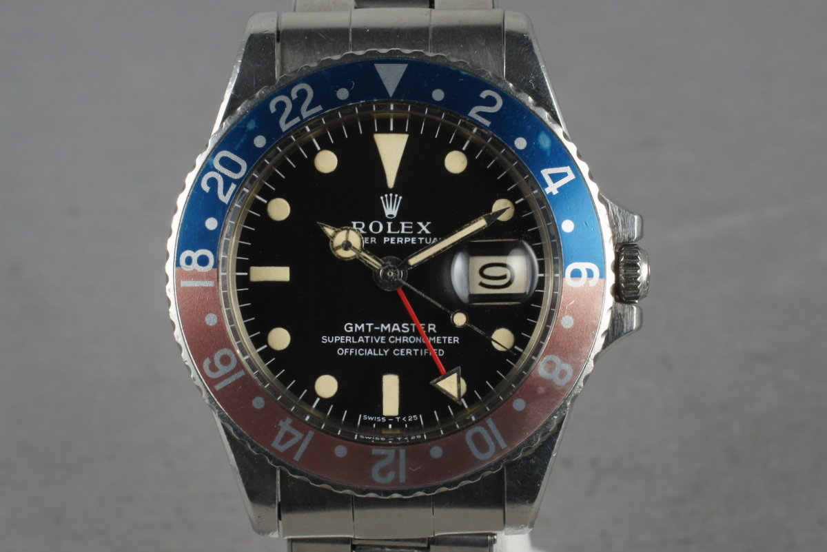 HQ Milton 1968 Rolex GMT 1675 Mark 1 Dial Unpolished Inventory