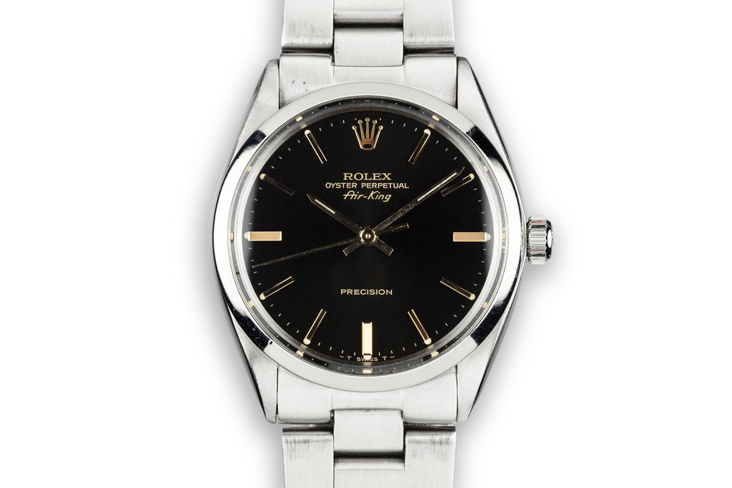 1981 Rolex Air-King 5500 Black Dial with Service Papers