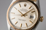 1971 Rolex Two-Tone DateJust 1601 Silver Dial with Papers
