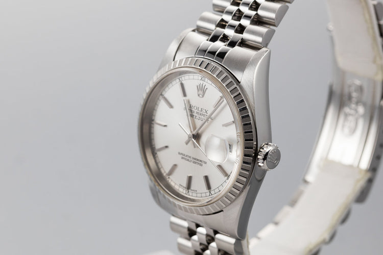 2005 Rolex DateJust 16220 Silver Dial with Box