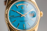 1970 Rolex YG Day-Date 1803 Blue Stella Dial