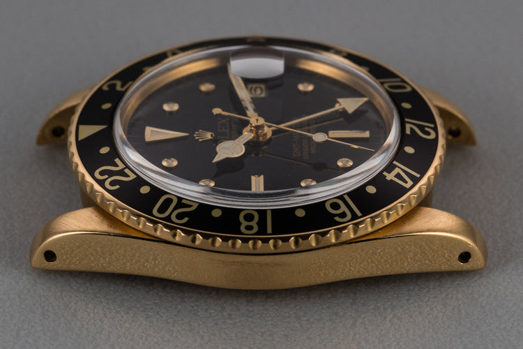 1979 Rolex 18K YG GMT-Master with Black Nipple Dial