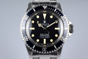 1967 Rolex Submariner 5512 4 Line Meters First Dial