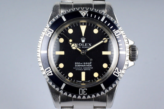 1967 Rolex Submariner 5512 4 Line Meters First Dial