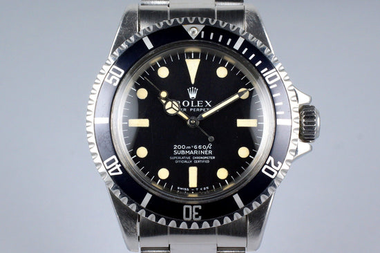 1967 Rolex Submariner 5512 4 Line Meters First Dial HQ Milton