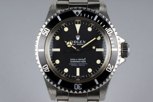 1967 Rolex Submariner 5512 4 Line Meters First Dial