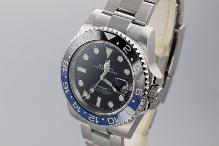 2016 Rolex GMT-Master II 116710BLNR "Batman" with Box and Papers